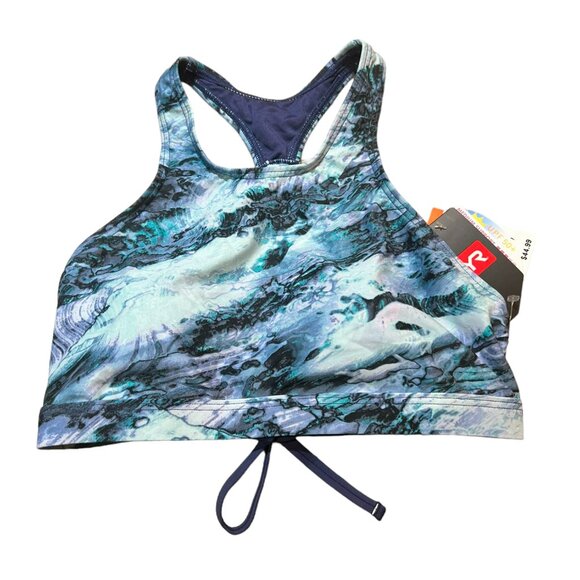 Women's NWT TYR Kira Bikini Abstract Shale Top Size Small 4/6 - Picture 3 of 6